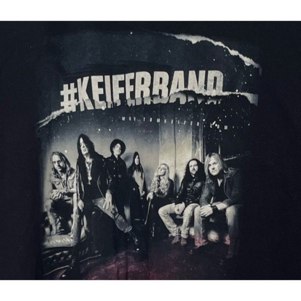 Tom Keiffer Band T-Shirt 100% Live & Way F'N Loud Mens Large Gildan Soft Style